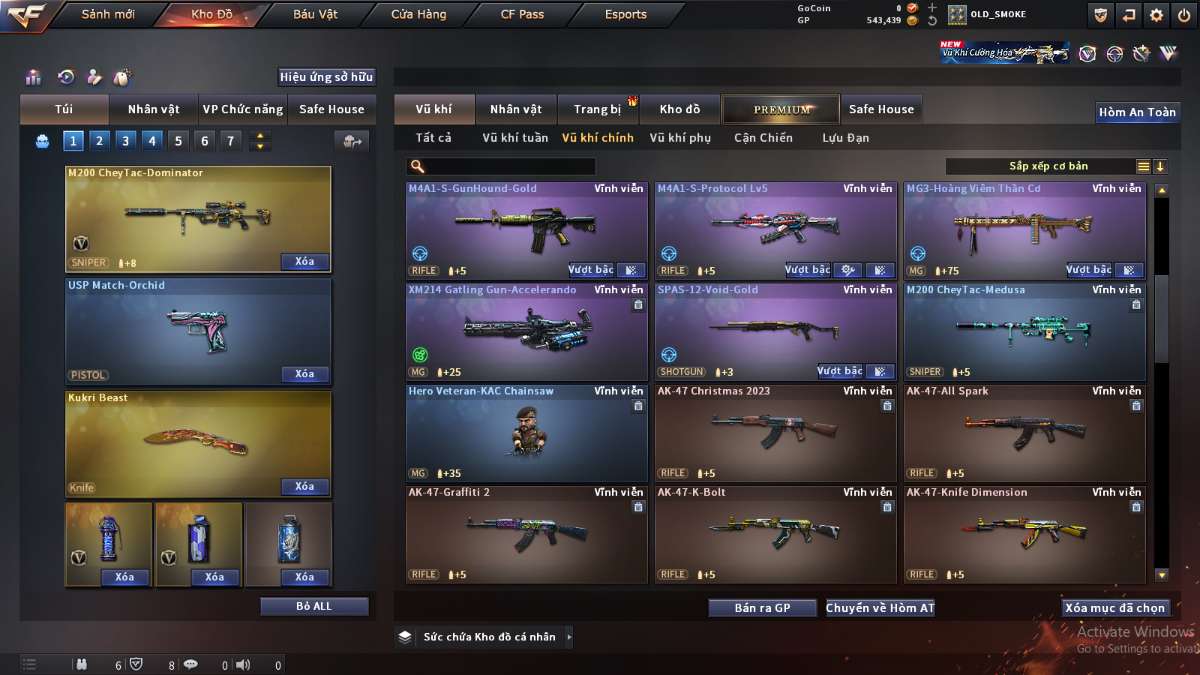 shop acc cf uy tin gia re